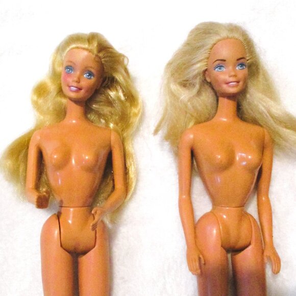 Vitg 1966 Barbie Dolls Lot Of 4 Twists N Turns Blonde Hair Bendable legs Nude Bl - Picture 4 of 4